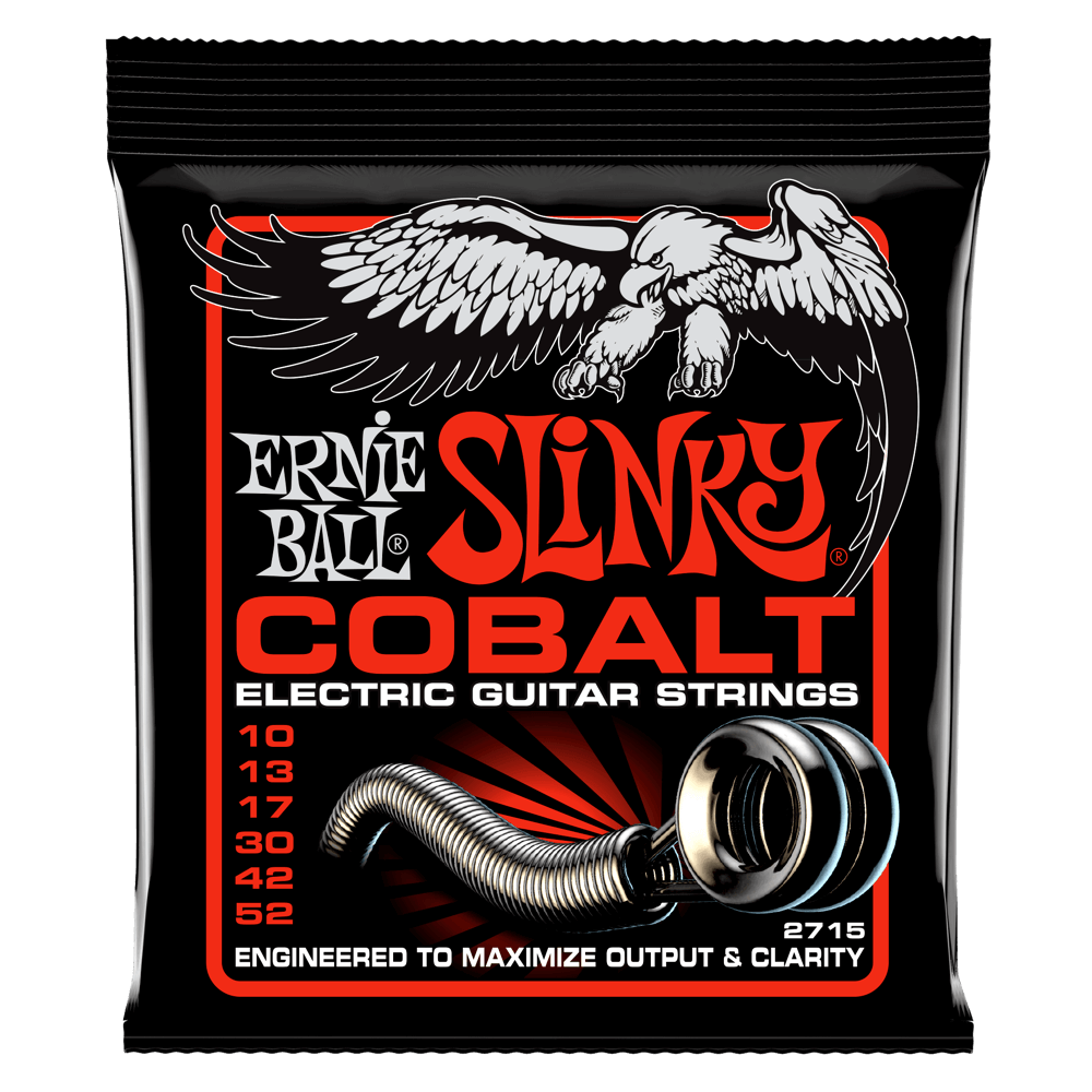 Ernie Ball Slinky Cobalt electric guitar strings packaging with eagle design