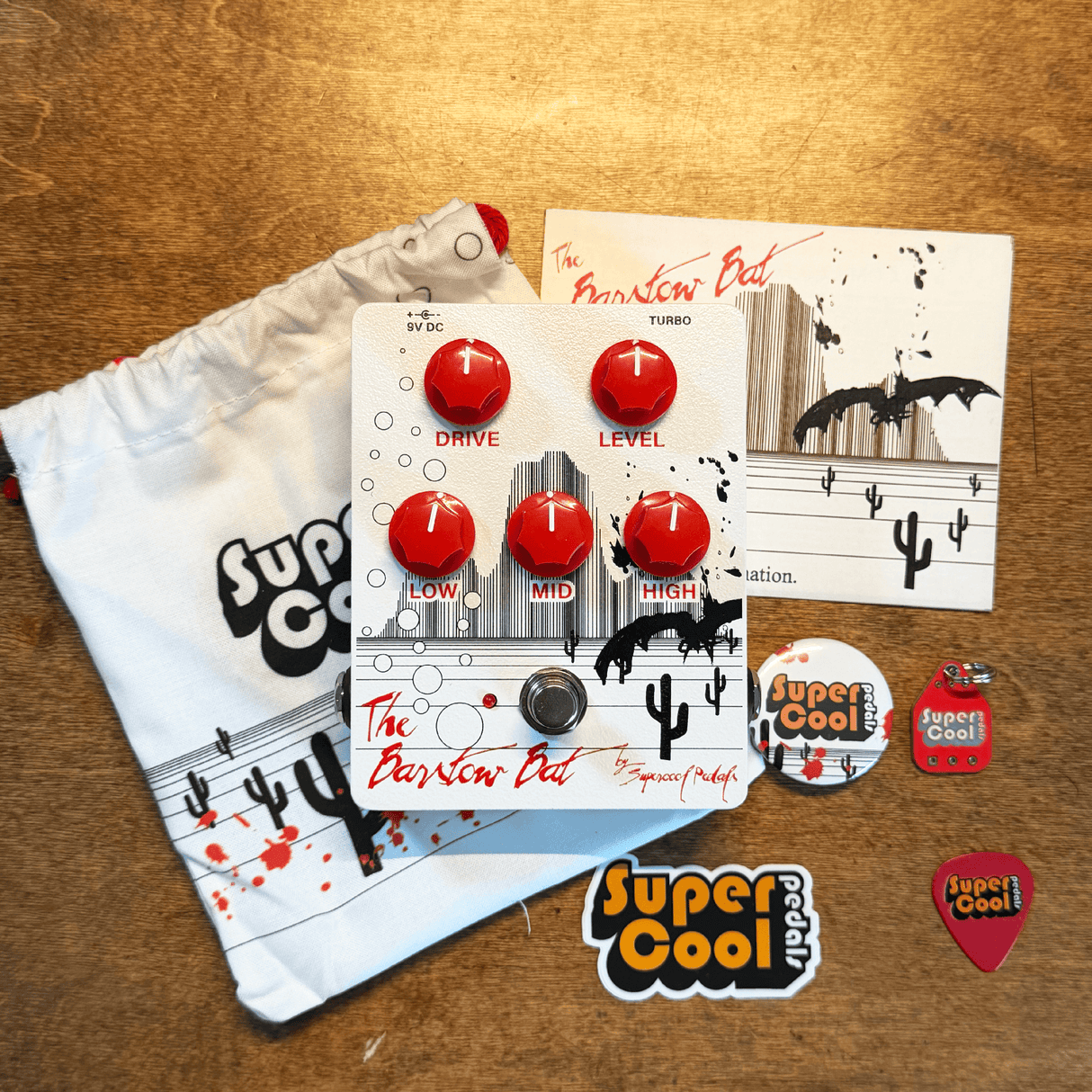 Supercool Pedals The Barstow Bat Distortion Pedal