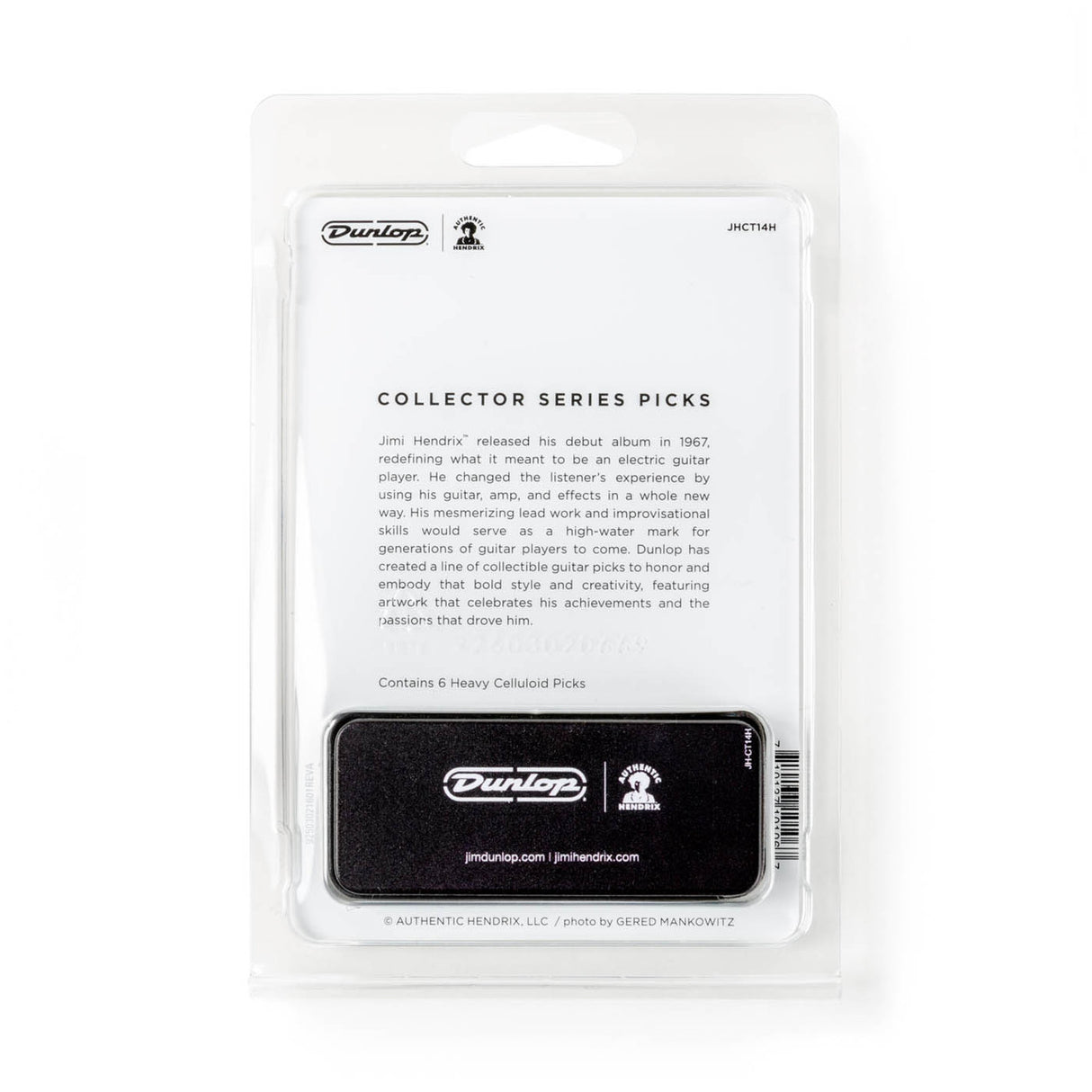 Dunlop collector series picks packaging with text on a white background