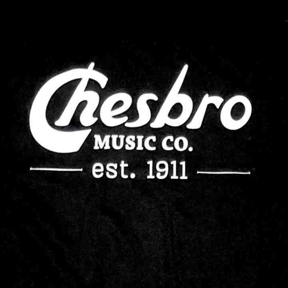Chesbro Music Co. T-Shirt - Black with White Text