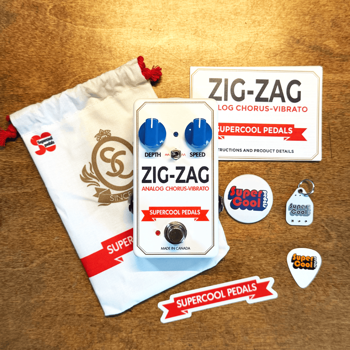 Supercool Pedals ZIG-ZAG Analog Chorus-Vibrato Pedal