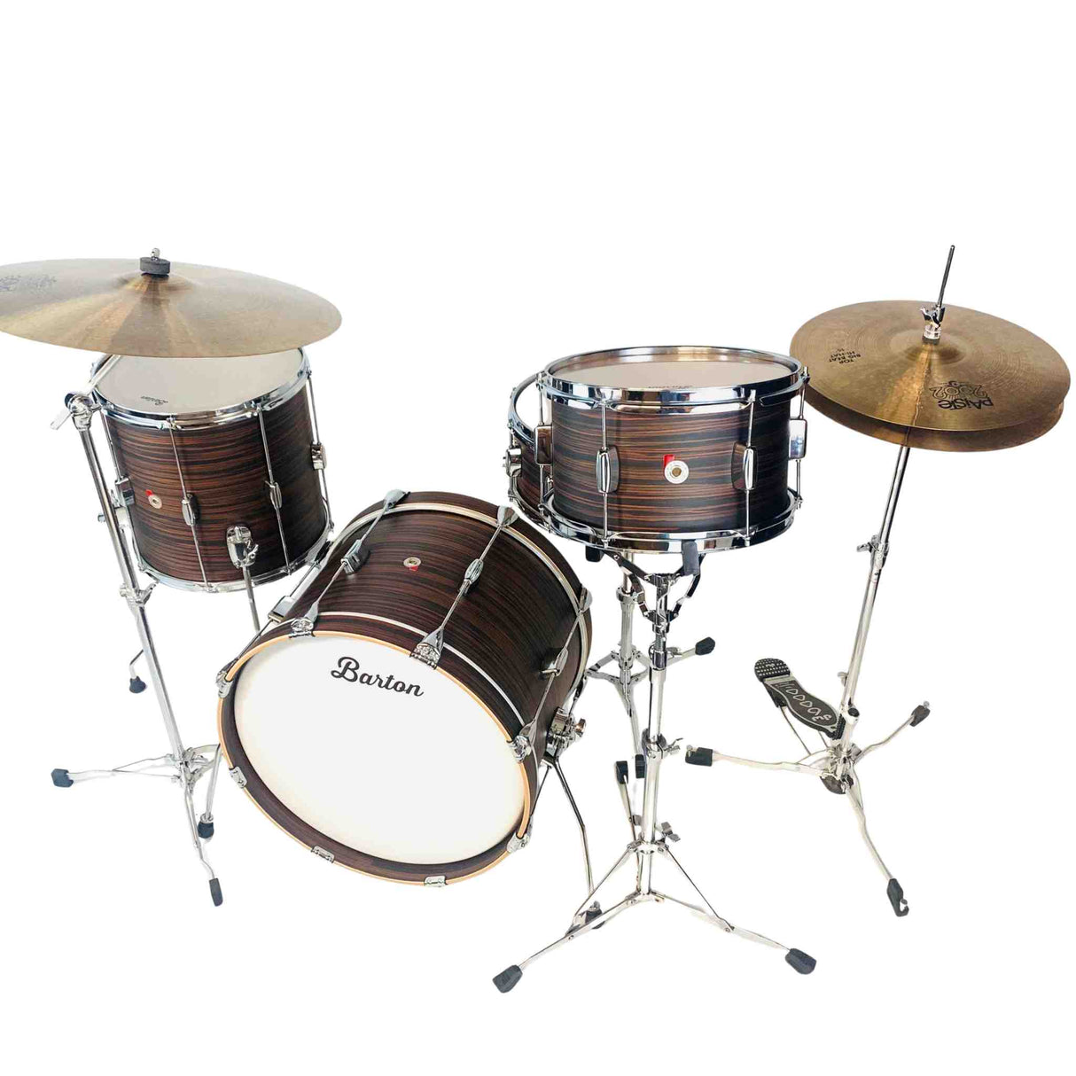Barton Essential Birch Drum Kit - 3-Piece - Tigerwood Bartex