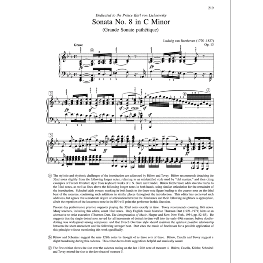Beethoven - Piano Sonatas Volume 1 (Nos. 1-8) Alfred Masterwork Edition
