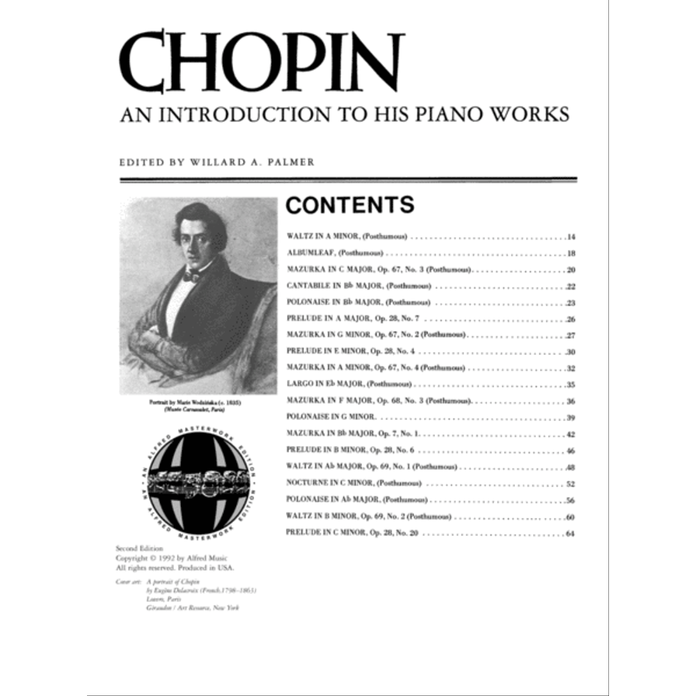 Chopin: An Introduction to His Piano Works – Alfred Masterwork Edition