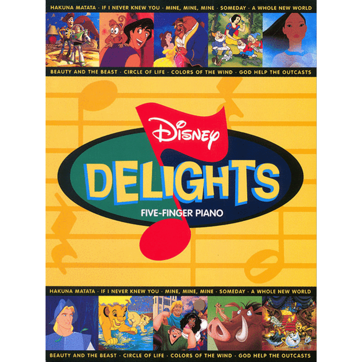 Disney Delights – Five-Finger Piano Songbook (Hal Leonard)