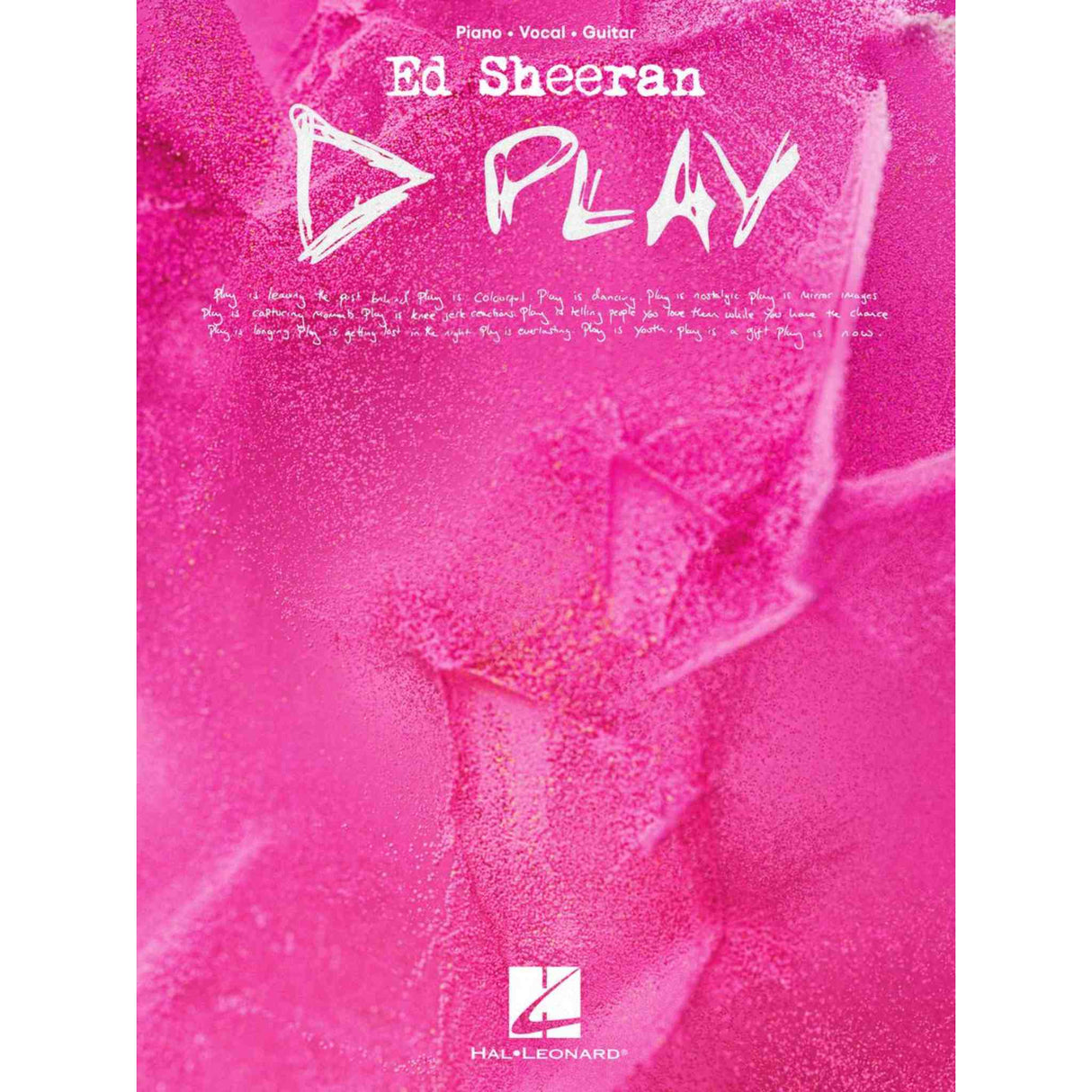 Ed Sheeran - Play - Piano, Vocal, Guitar - Songbook