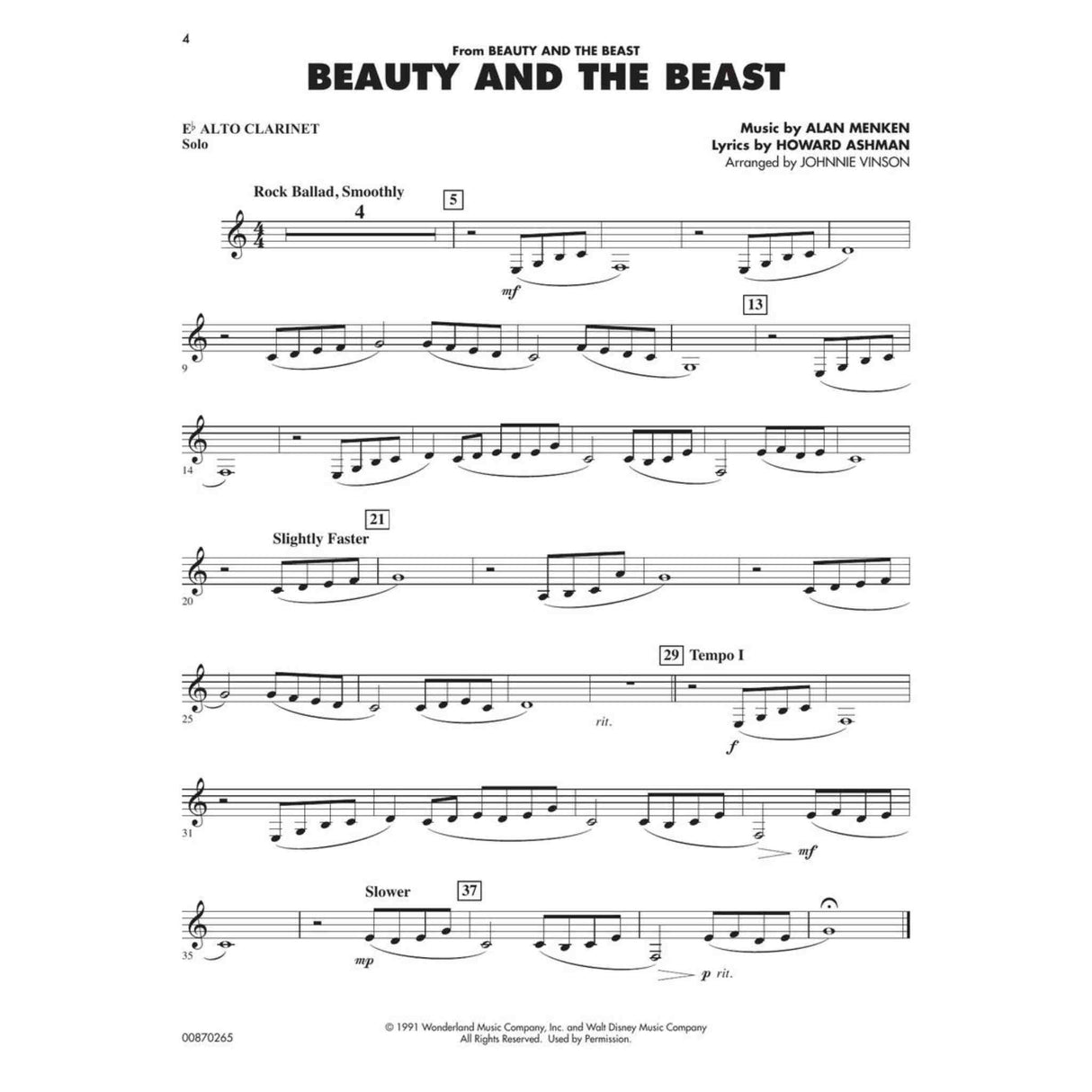 Essential Elements Disney Favorites - Alto Clarinet