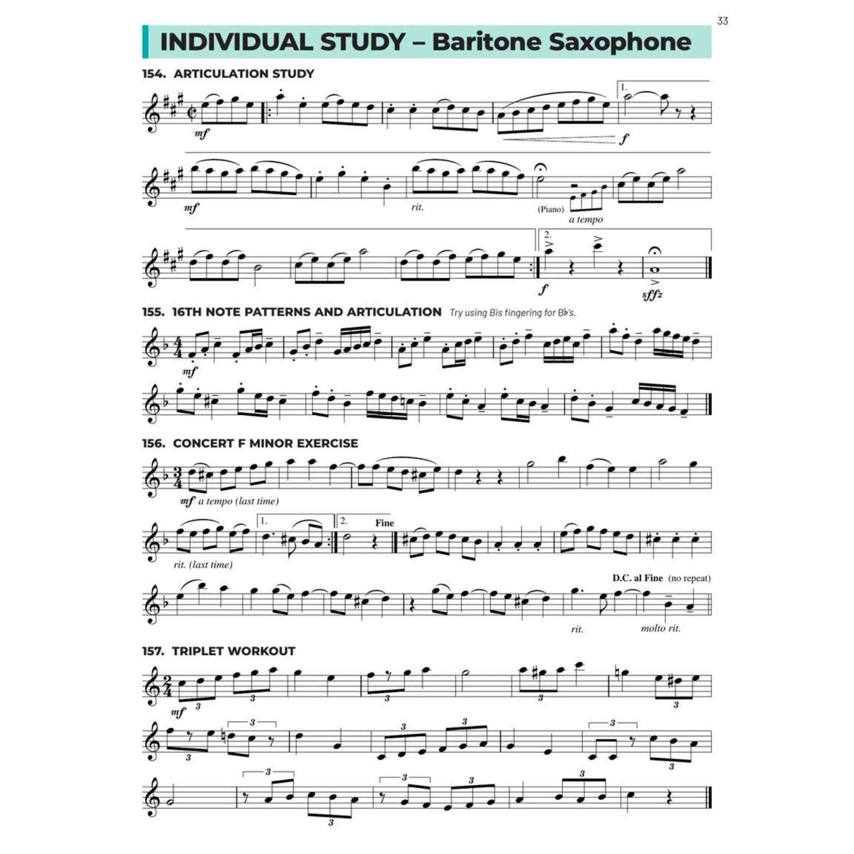 Essential Technique for Band - Eb Baritone Saxophone - Book 3
