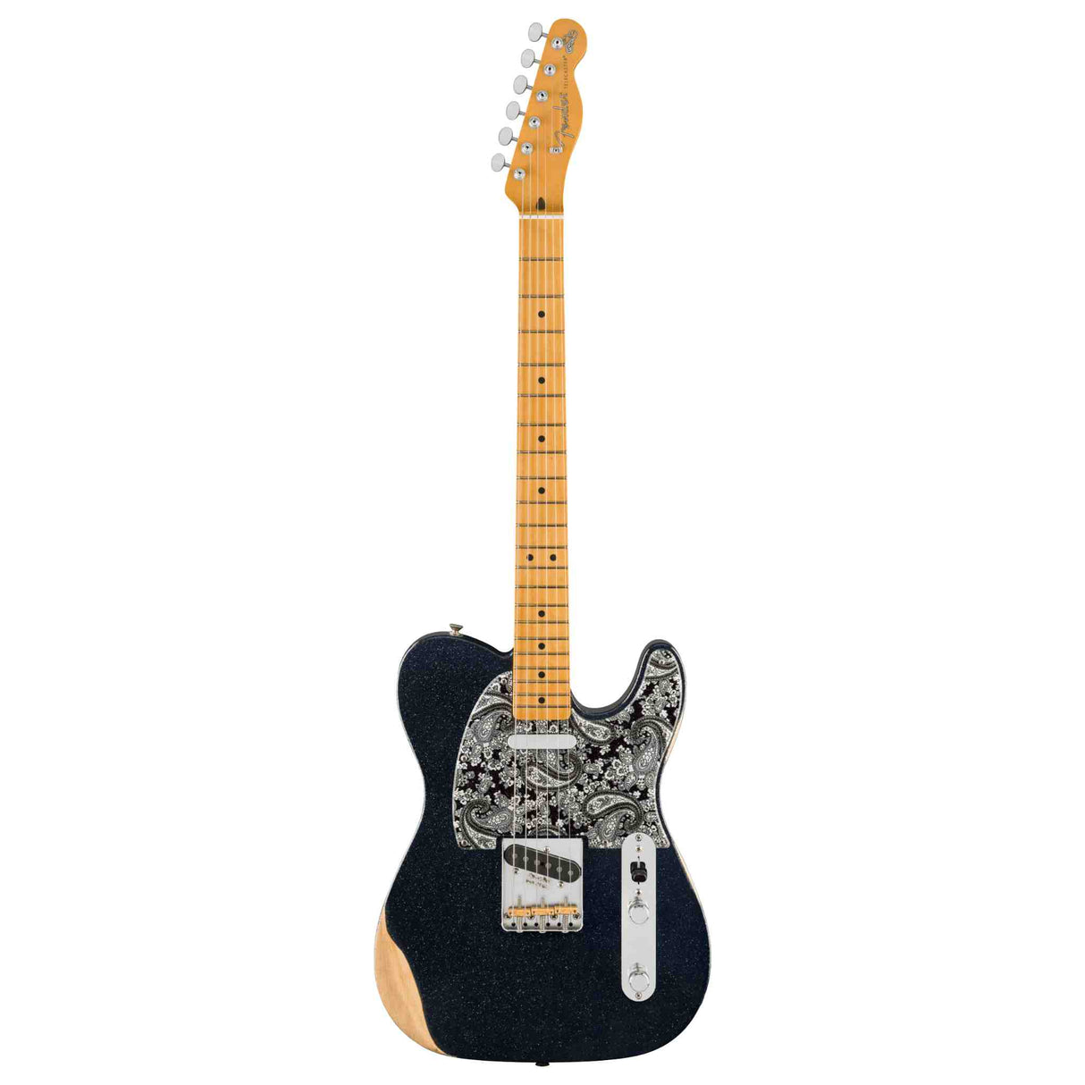 Fender Brad Paisley Road Worn Telecaster - Black Sparkle