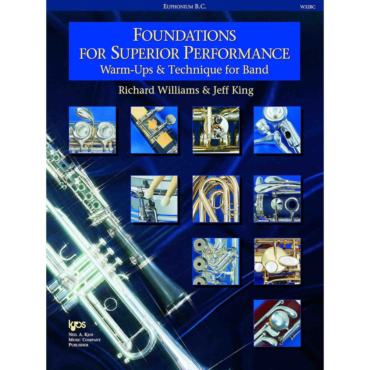 Cover of a music book "Foundations For Superior Performance. Warm-Ups and Technique for band for Euphonium BC"