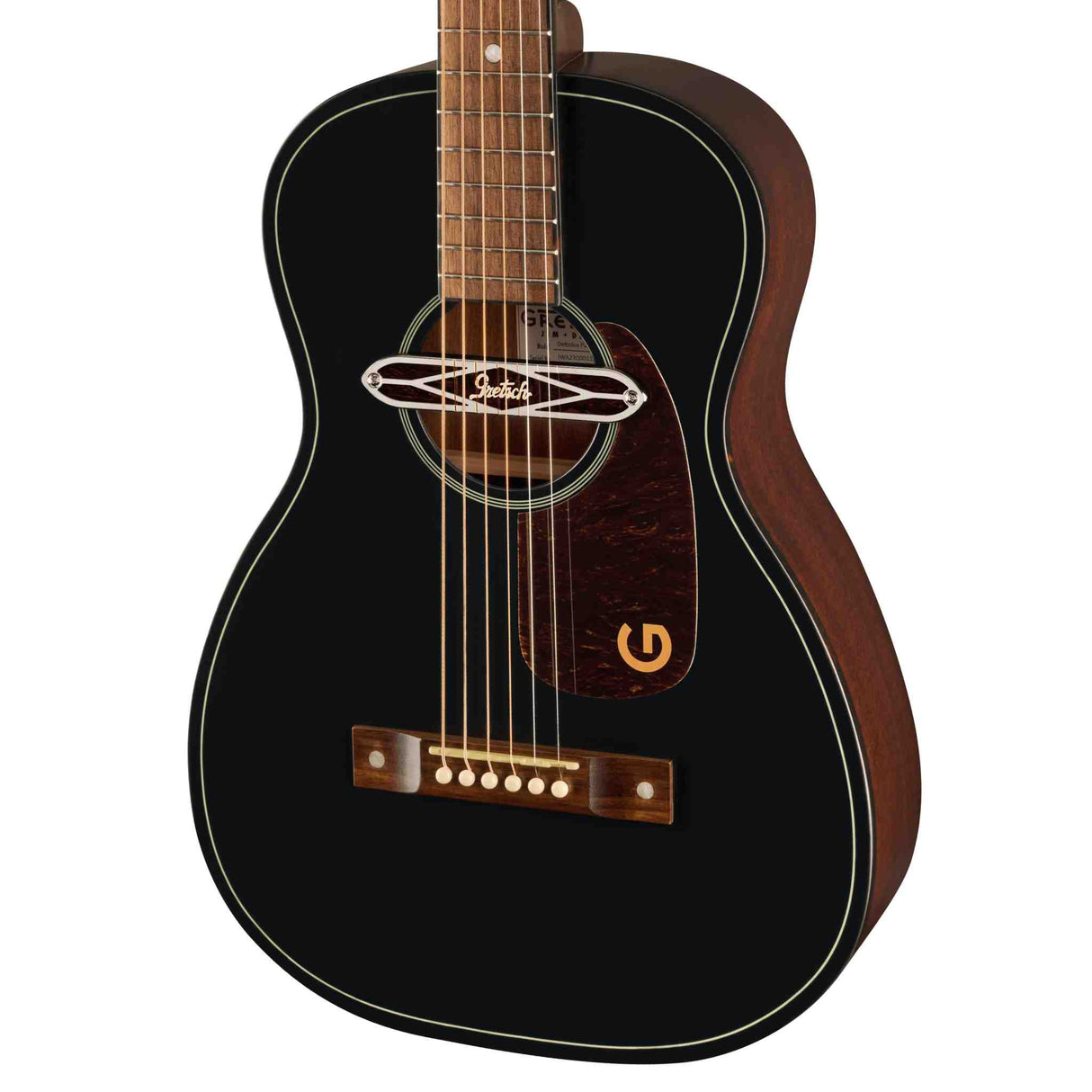 Gretsch Deltoluxe Parlor Acoustic Guitar - Black Top