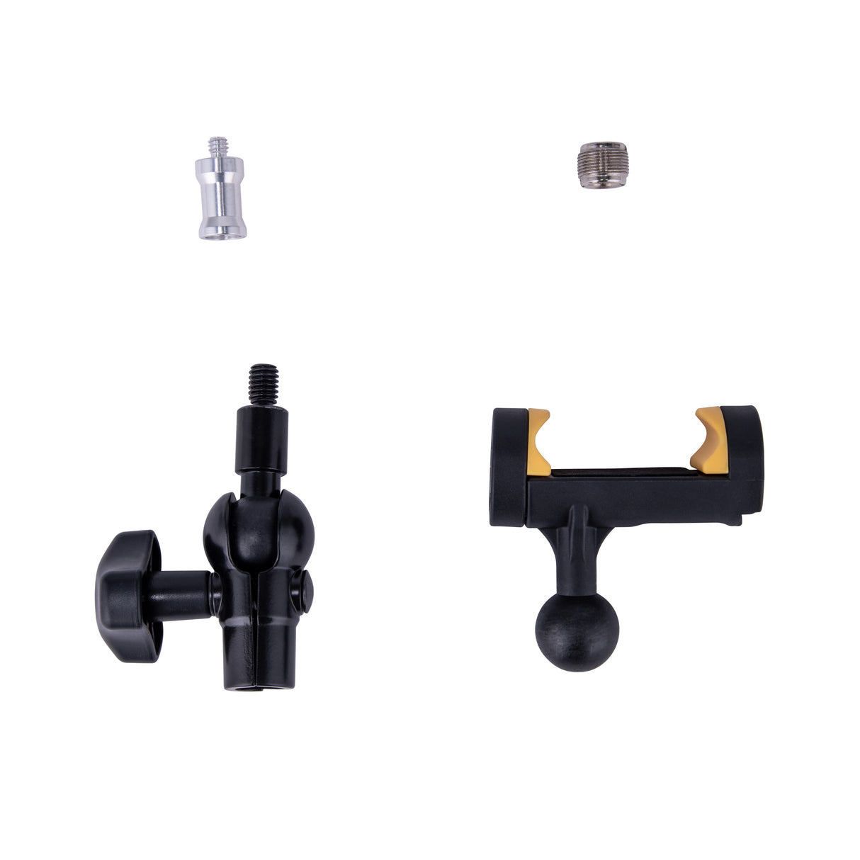 various attachment accessories for a tripod stand