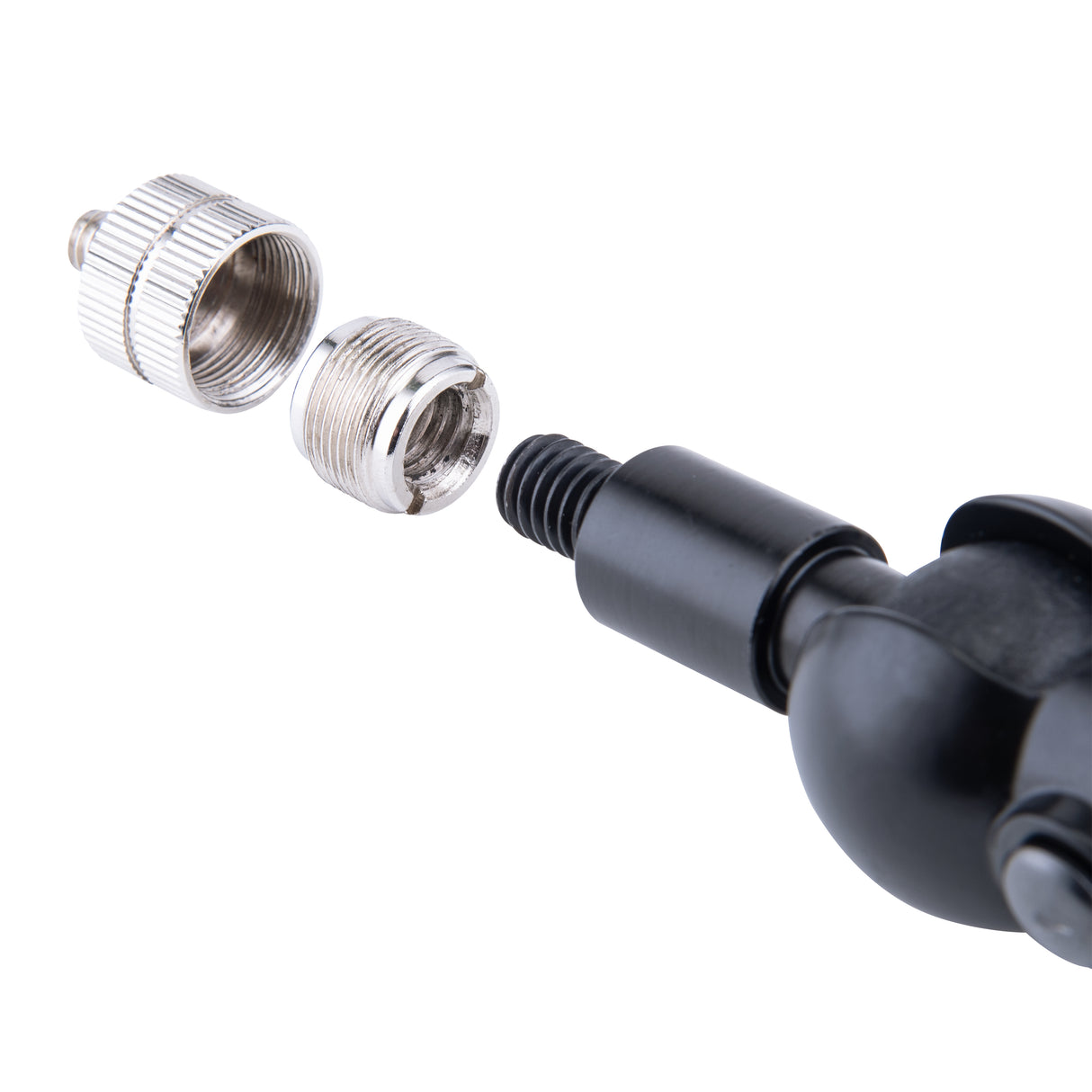 Different threaded metal adjusters for a mic stand