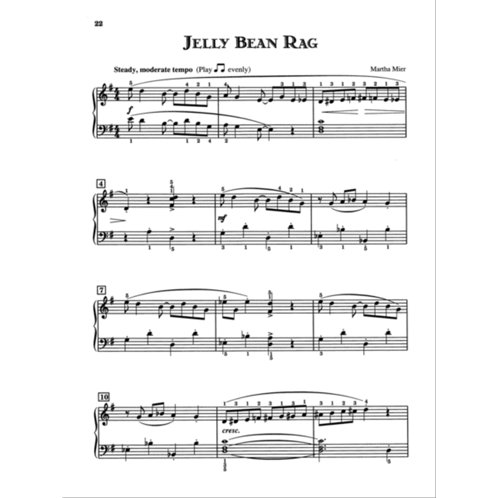 Jazz, Rags & Blues, Book 2 - Piano Solos by Martha Mier