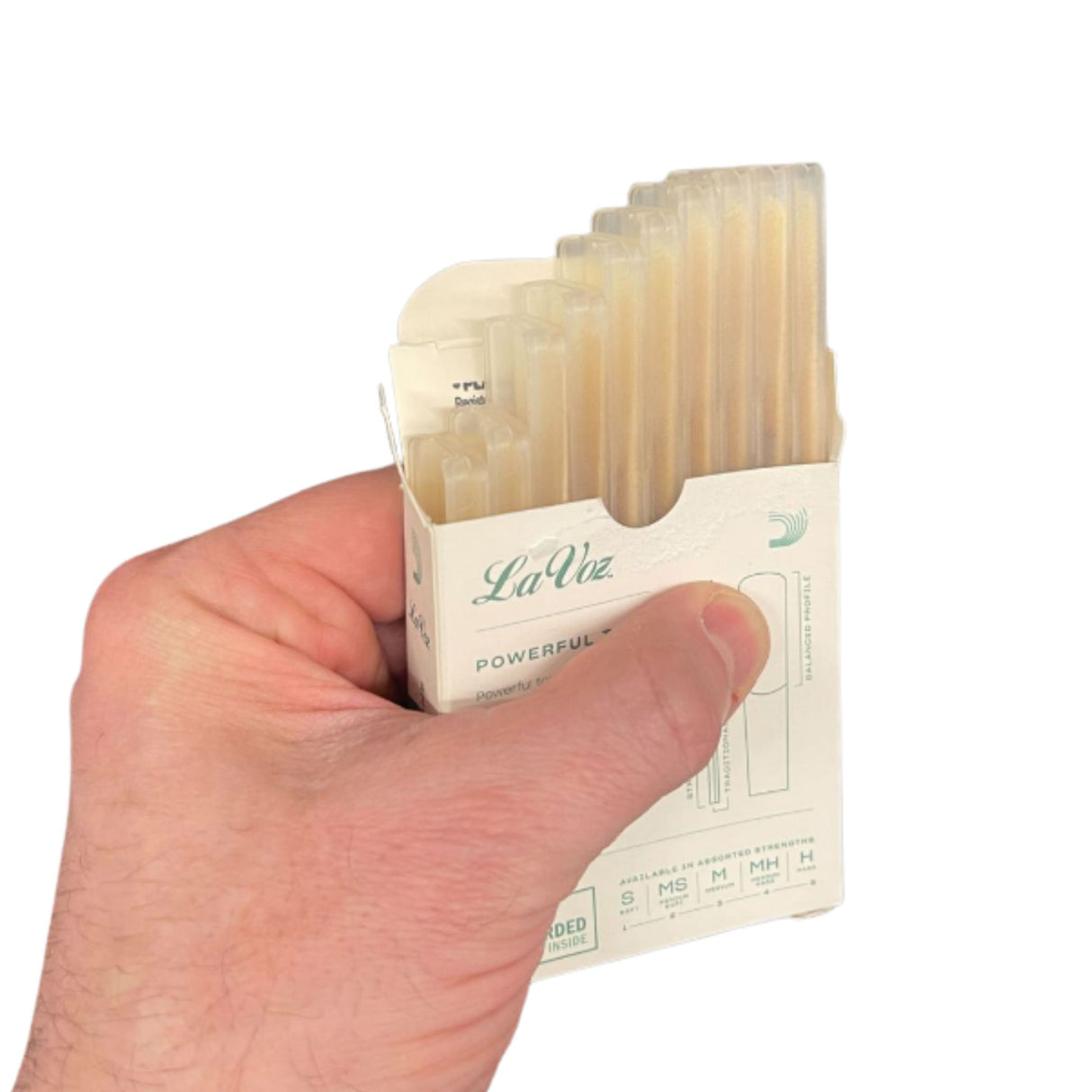 La Voz Alto Sax Reeds - Medium Hard - 10-pack