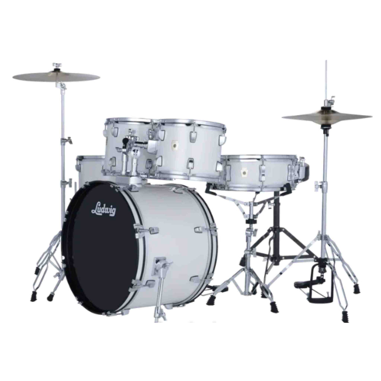 Ludwig Accent Fuse - 5-Piece Drum Set - Snow Dust
