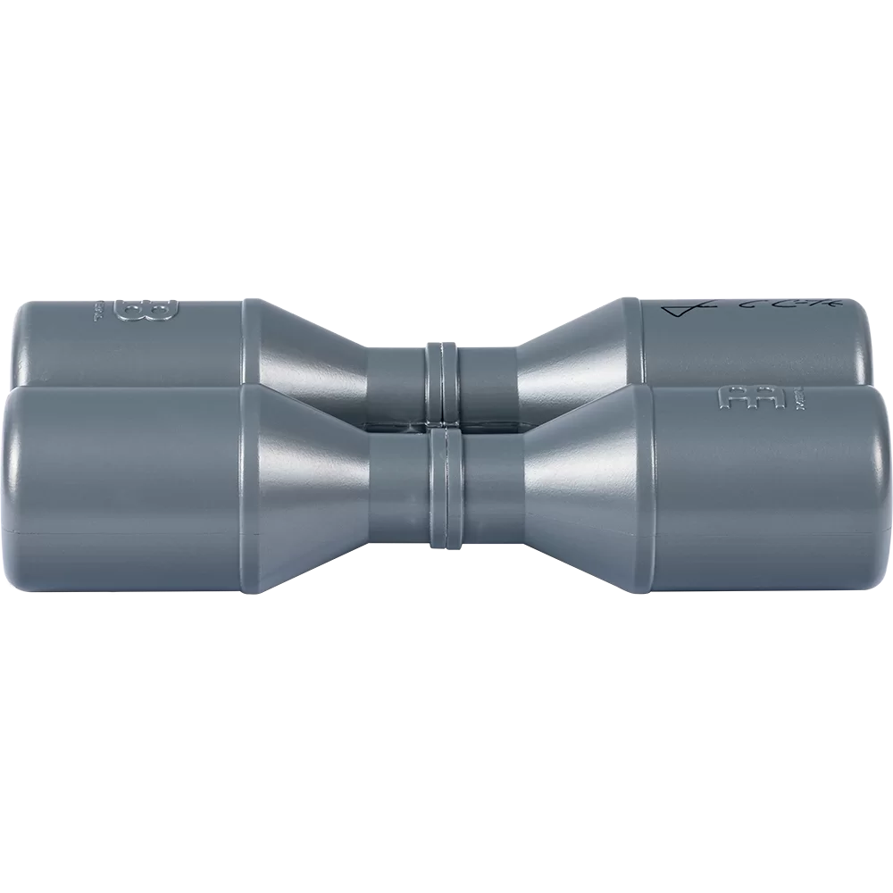 Gray meinl shakers white background