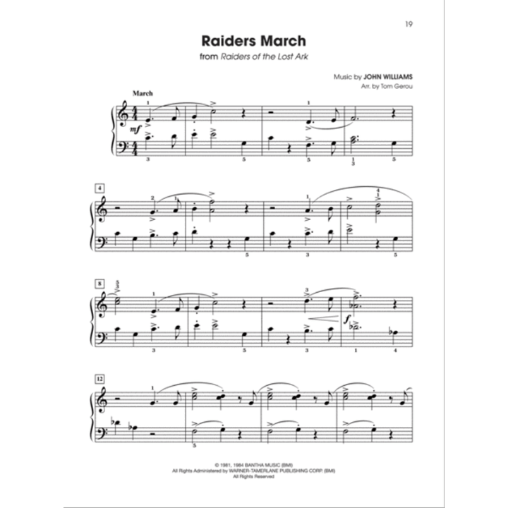 Movie Heroes for Students, Book 2 – 10 Graded Selections for Early Intermediate Pianists