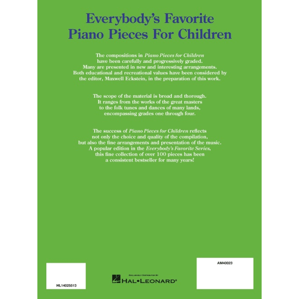 Piano Pieces for Children – Everybody’s Favorite Series No. 3