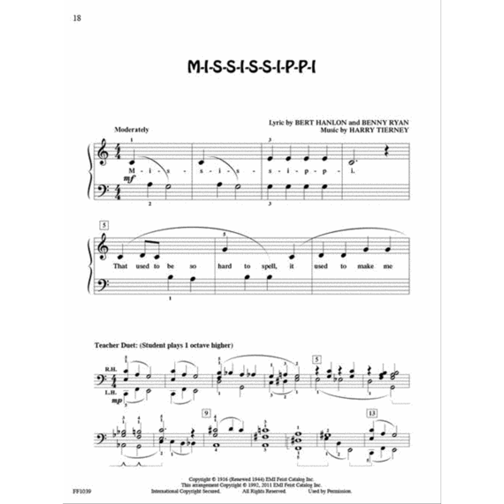 PlayTime Piano Kids’ Songs – Level 1 (Faber Piano Adventures)