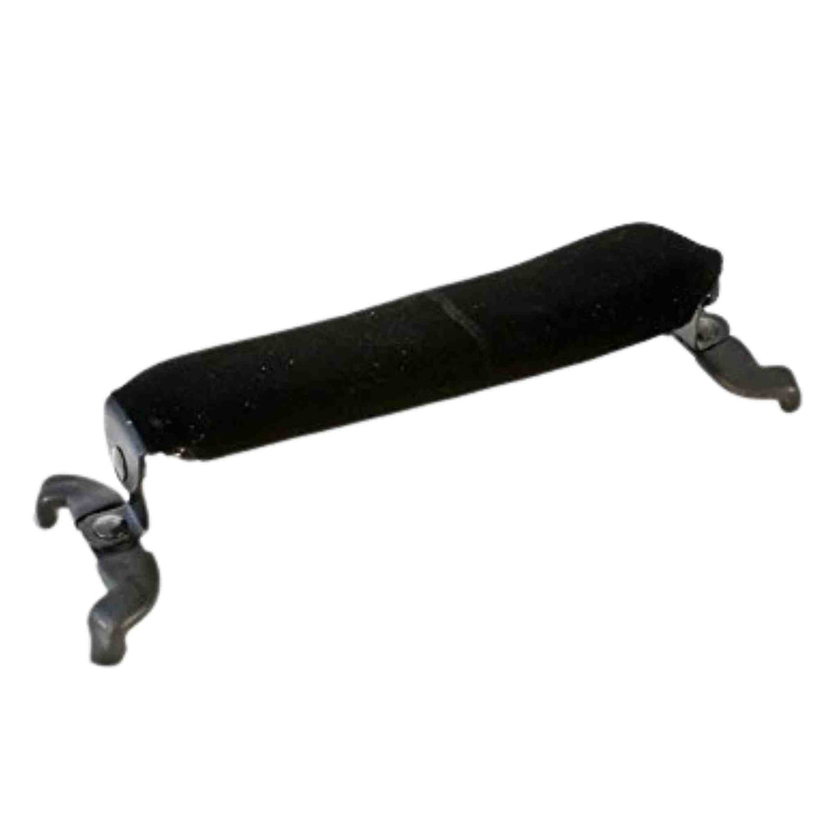 Black viola shoulder rest on a white background