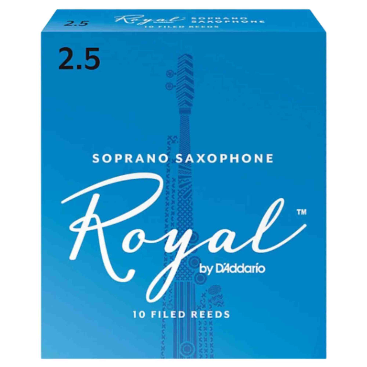 Rico Royal Soprano Saxophone Reeds - Strength 2.5 - 10-pack