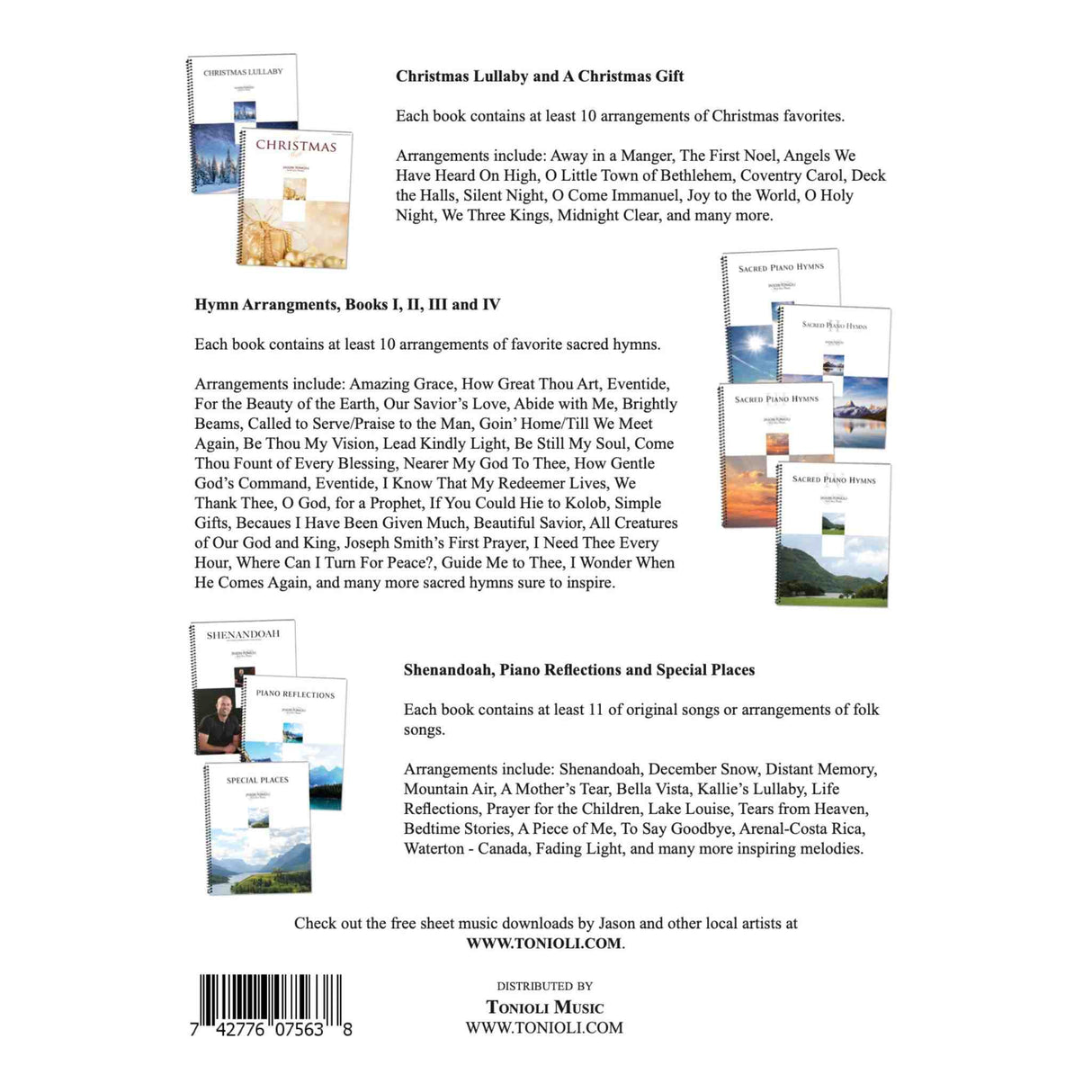 Sacred Piano Hymns Volume 5 - Jason Tonioli