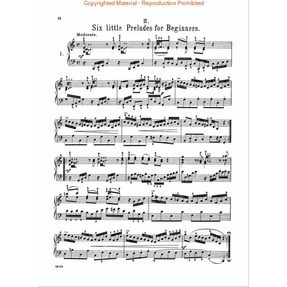 Bach Short Preludes and Fugues - Schirmer Library Vol. 15 (Piano Solo)