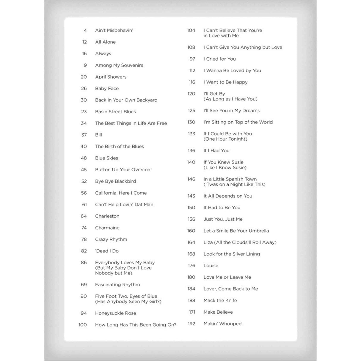 Songs of the 1920s The New Decade Series