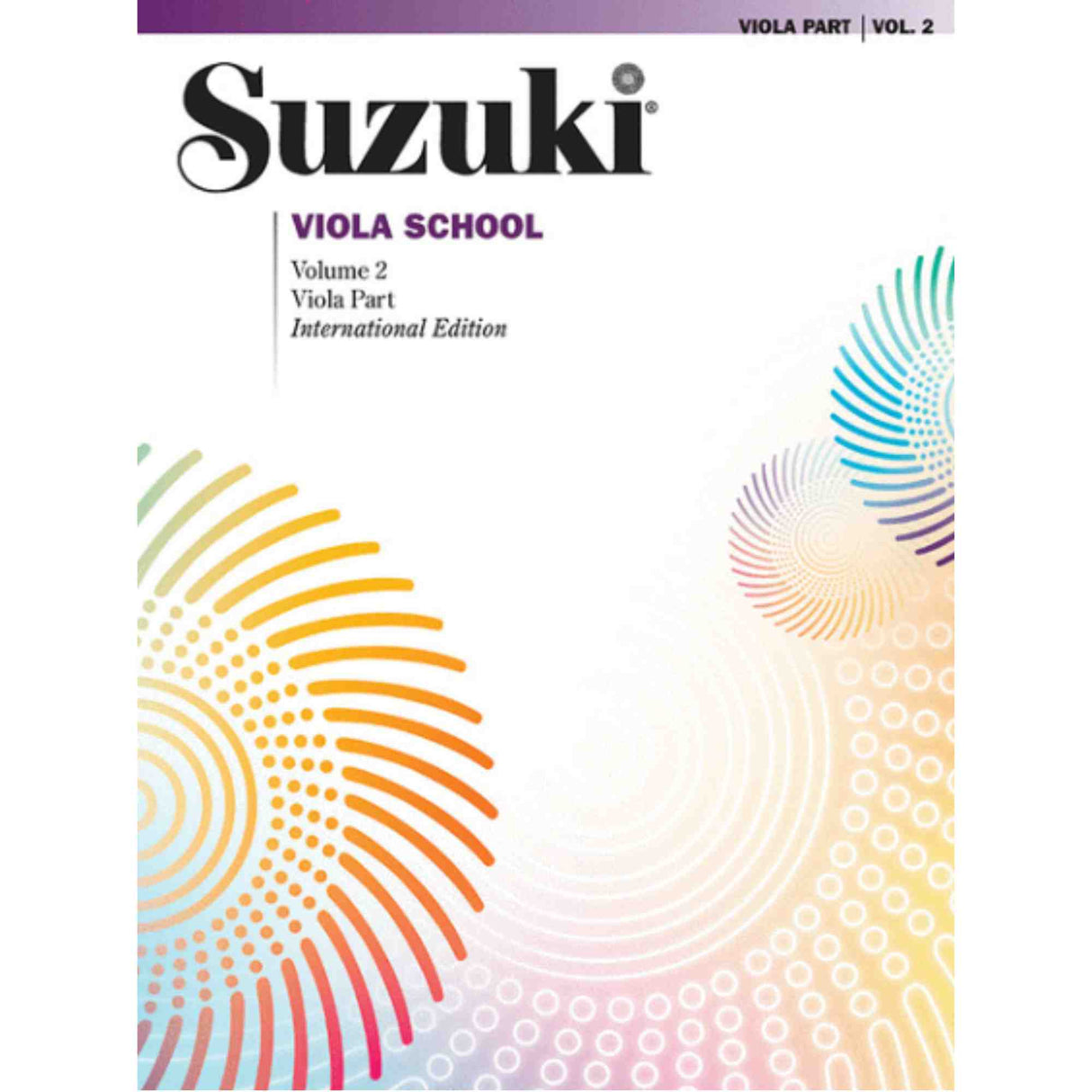 Music book cover for "Suzuki Viola School Volume 2.