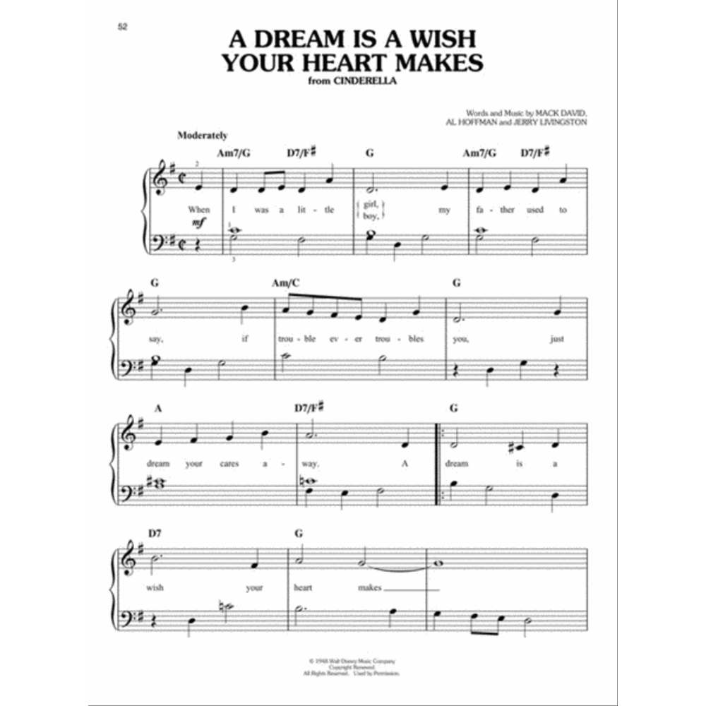 The Disney Collection – 3rd Edition (Easy Piano / Vocal Selections)