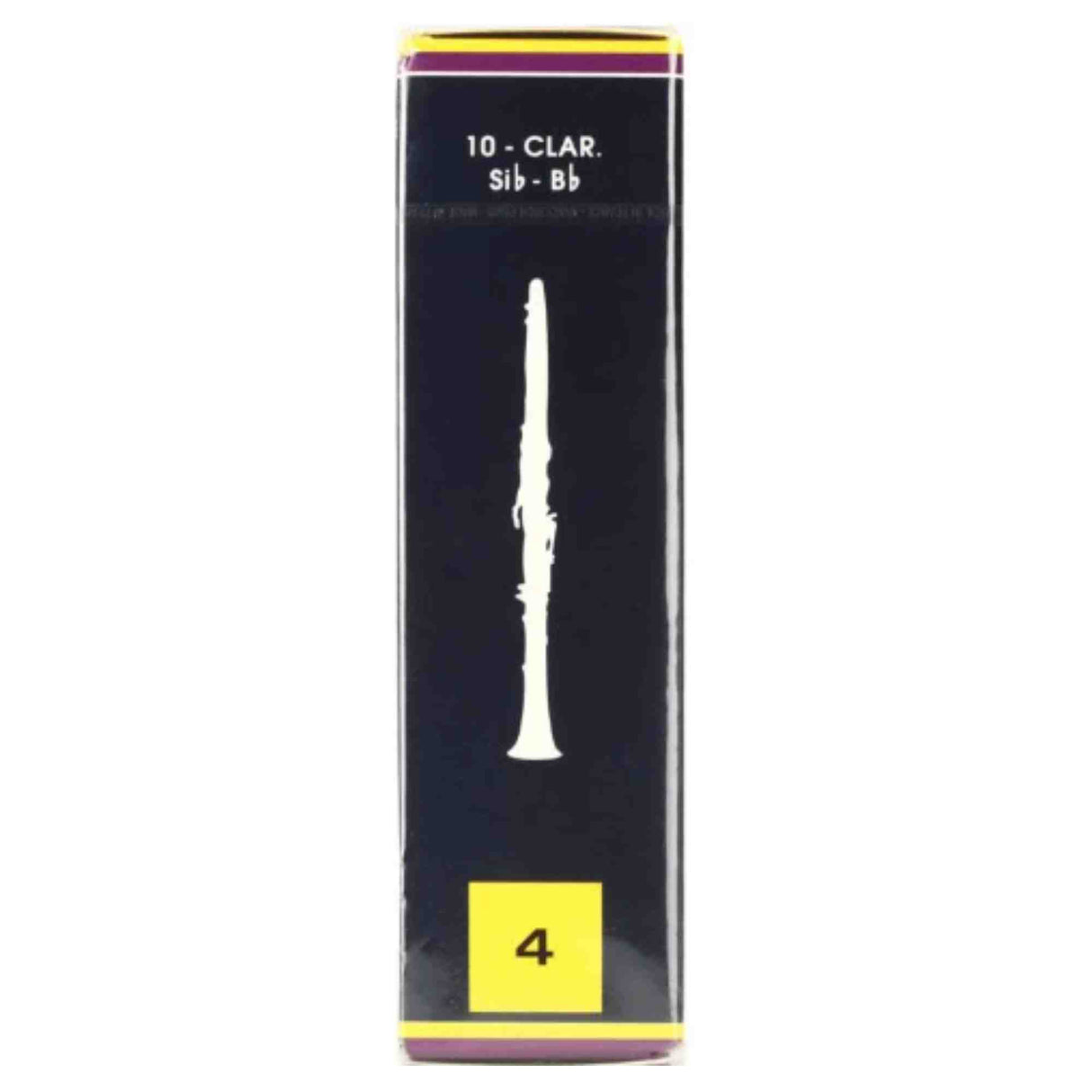 Vandoren Bb Clarinet Traditional Reeds - Strength 4 - 10-pack