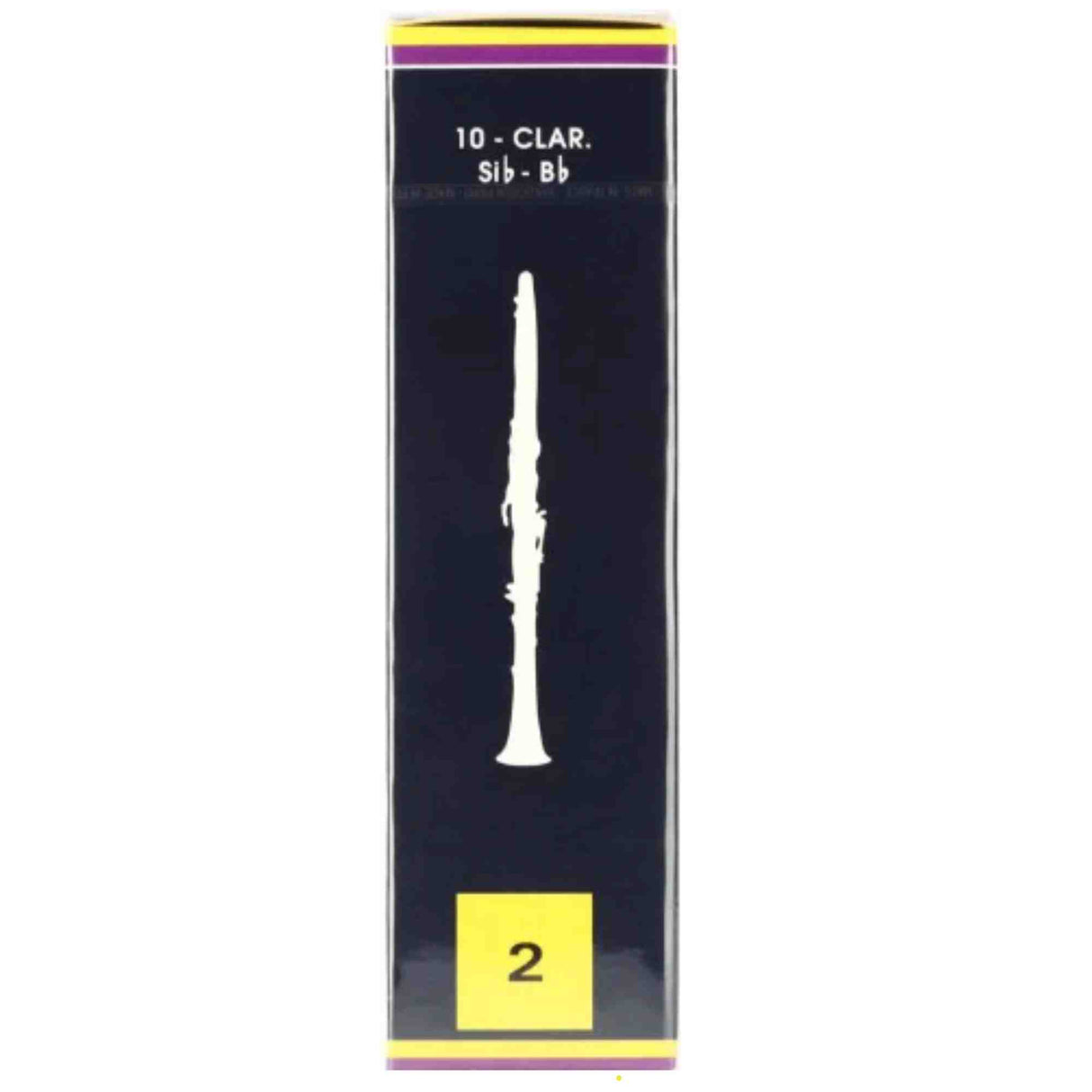 Vandoren Bb Clarinet Traditional Reeds - Strength 2 - 10-pack
