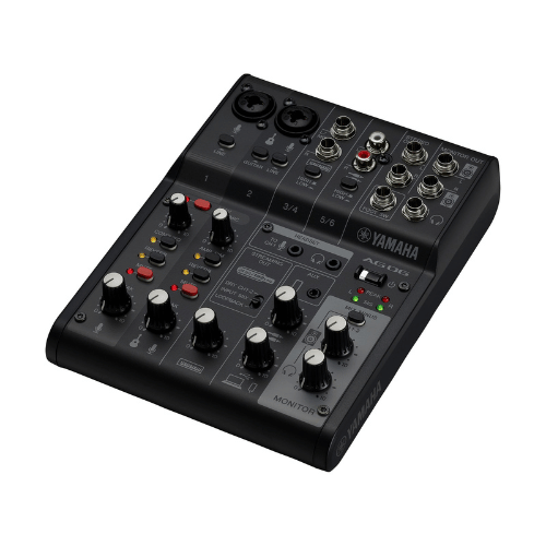 Yamaha AG06MK2 6-Channel Live Streaming USB Mixer & Audio Interface - Black