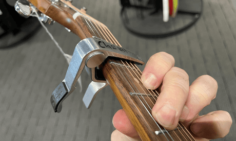 Capo on guitar