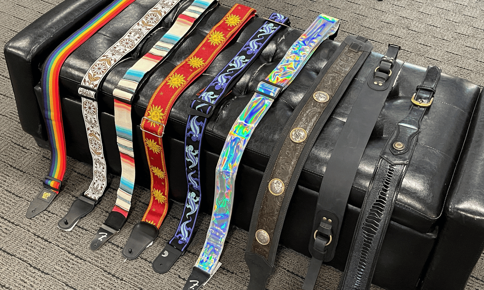 Guitar straps at Chesbro Music Company