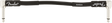 The image shows a black Fender guitar strap with the iconic Fender logo on the left side and additional branding on the right. It features white or silver metal hardware at both ends for attaching to a guitar’s strap buttons. This accessory helps musicians comfortably wear their guitar while standing by distributing the instrument’s weight across the shoulder and body.