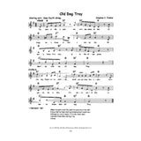 Sheet music for 'Old Dog Tray' by Stephen C. Foster on a white background