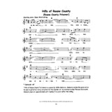 Sheet music for 'Hills of Roane County' with musical notes and text on a white background