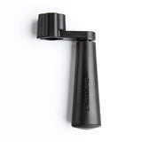 A black guitar stringwinder with Dunlop logo 