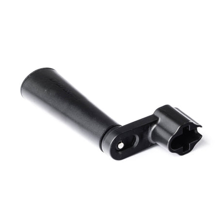 A black bass string winder on a white background