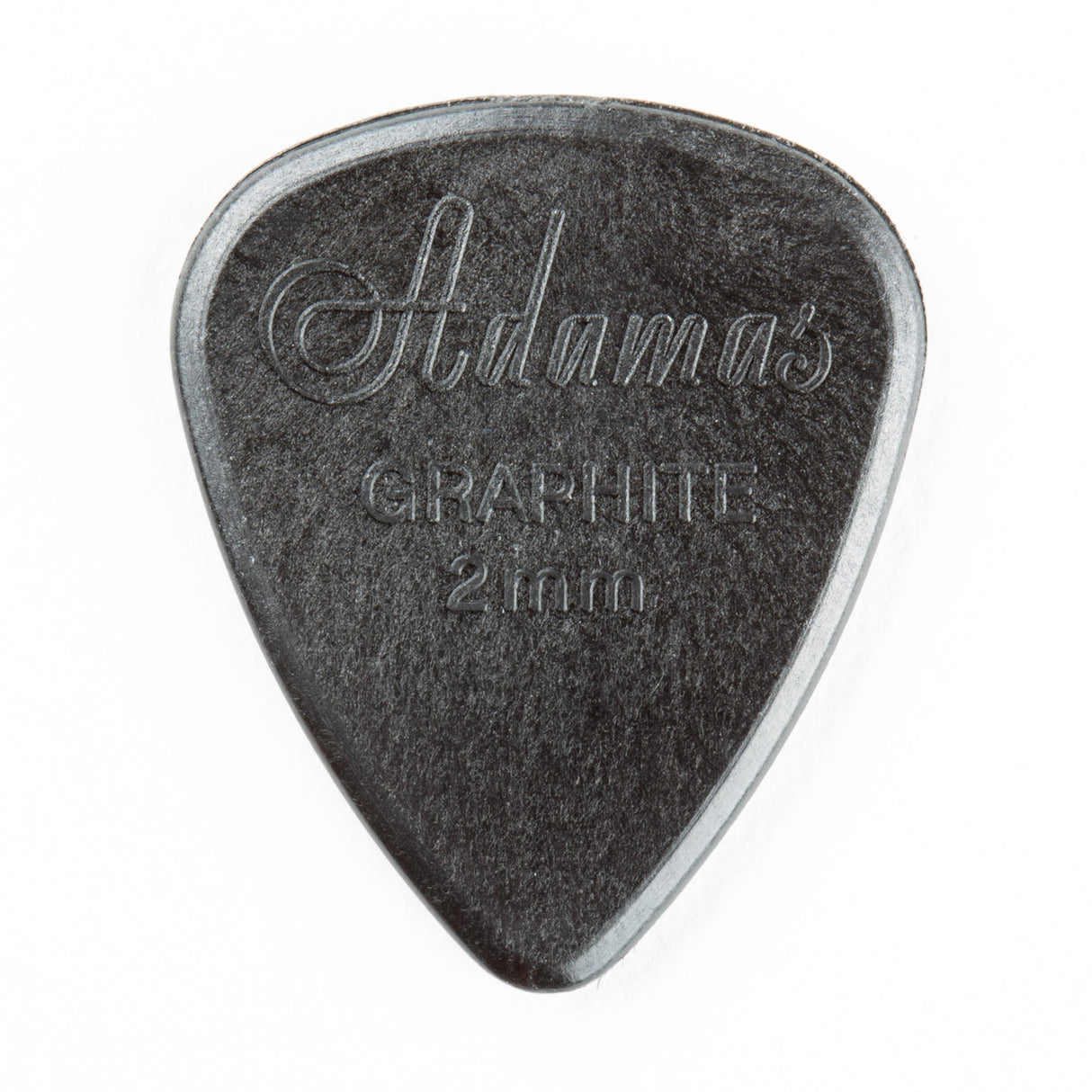 Guitar pick with 'Adamas' branding on a white background