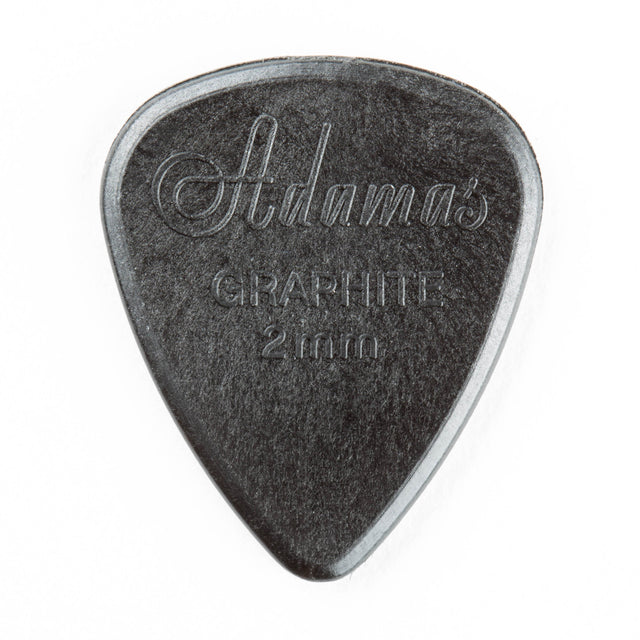 Guitar pick with 'Adamas' branding on a white background