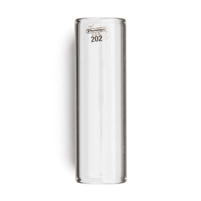 Clear glass slide with Dunlop branding on a white background