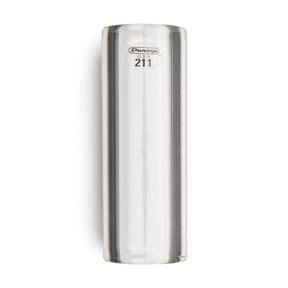 A clear glass slide with Dunlop branding on a white background