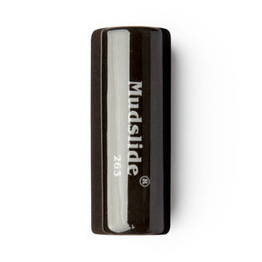 Black guitar slide with 'Mudslide' branding on a white background