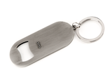 The image shows a brushed metal bottle opener keychain with "china" engraved on its surface and a polished metal keyring. This item is a utilitarian accessory for opening bottles and is not related to musical instruments or music products. If the intent was to display a musical item, this image may have been selected by mistake.