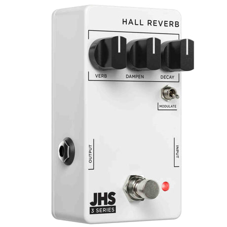 JHS Hall Reverb guitar effects pedal on a white background