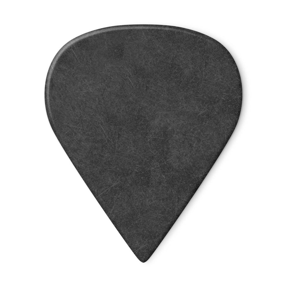 A black pick on a white background