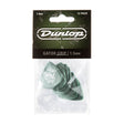 Pack of Dunlop Gator Grip guitar picks with clear plastic packaging on a white background